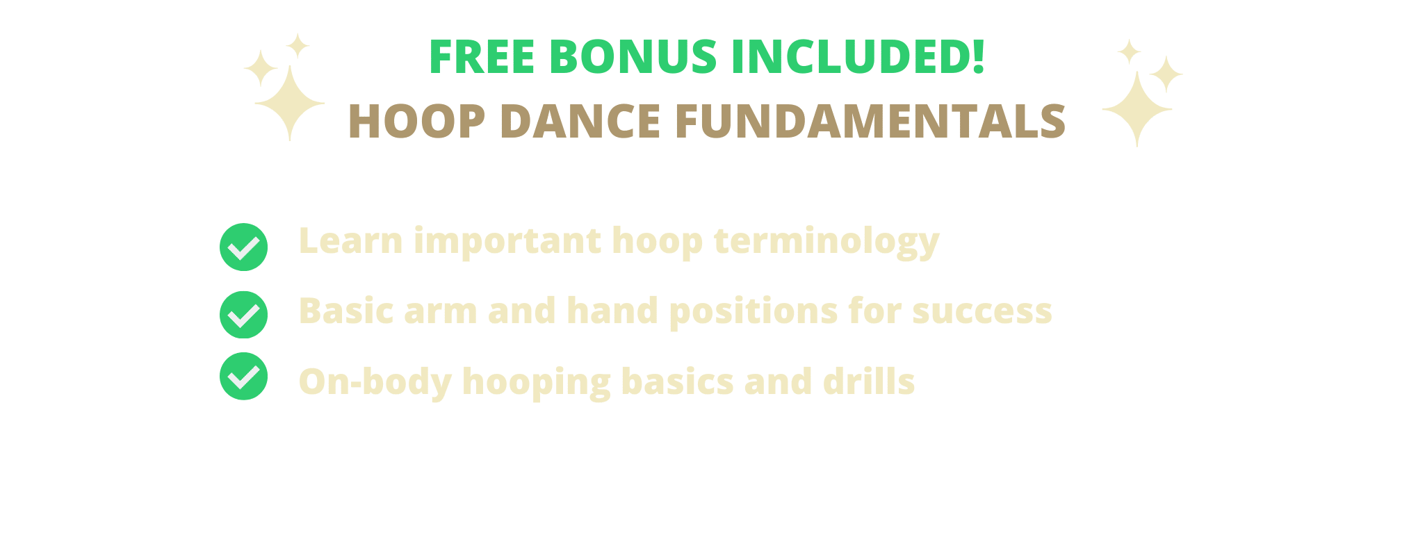 Hoop dance fundamentals